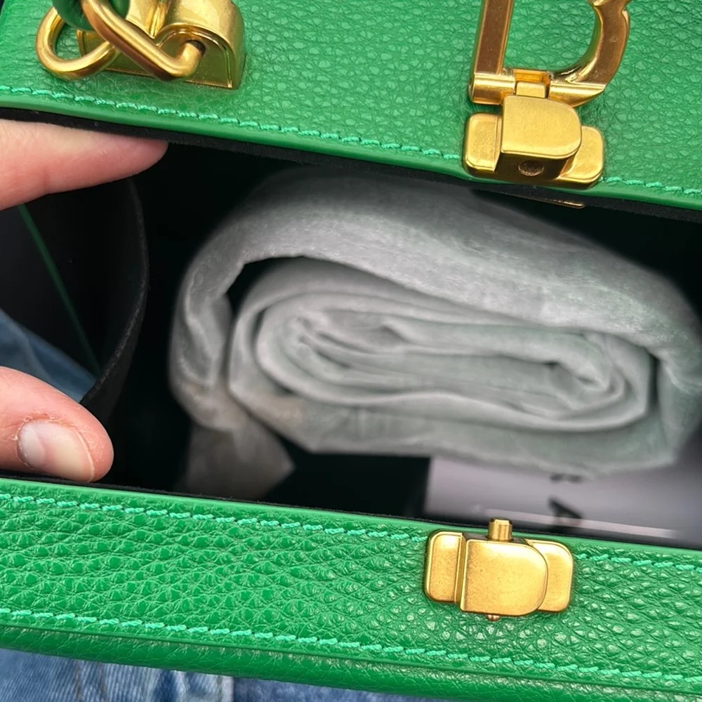 Brandon Blackwood Green Mini Bag with Textured Finish - Picture 3 of 4